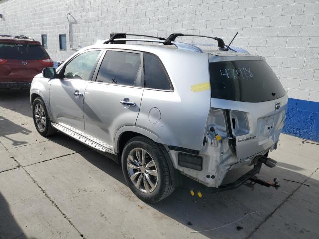 5XYKW4A28CG298021 - 2012 KIA SORENTO SX SILVER photo 2