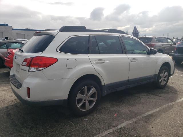 4S4BRCAC7E3293826 - 2014 SUBARU OUTBACK 2.5I WHITE photo 3