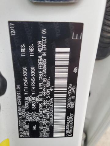 JTEBU5JR7J5537455 - 2018 TOYOTA 4RUNNER SR5/SR5 PREMIUM 白色 照片 13