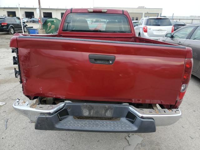 1GCCS196X68215335 - 2006 CHEVROLET COLORADO MAROON photo 6