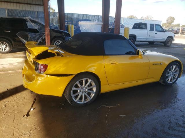 JHMAP11441T000508 - 2001 HONDA S2000 YELLOW photo 3