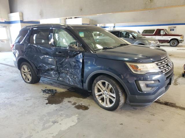 1FM5K8D87HGB89355 - 2017 FORD EXPLORER XLT BLUE photo 4