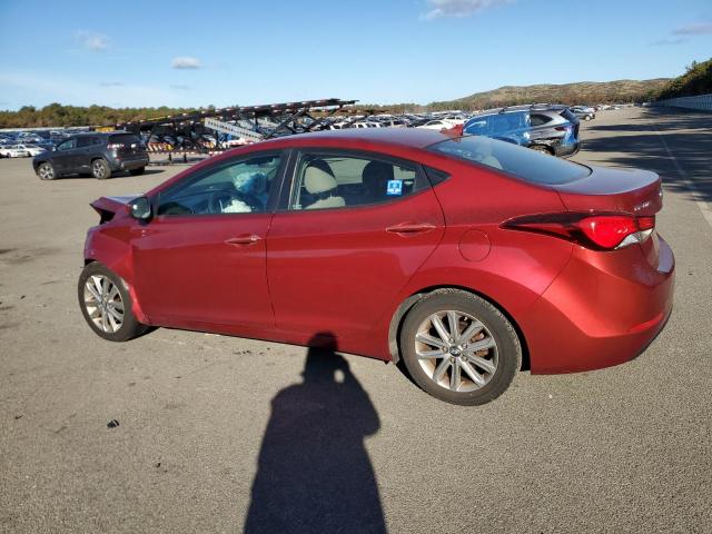 5NPDH4AE0EH546576 - 2014 HYUNDAI ELANTRA SE RED photo 2