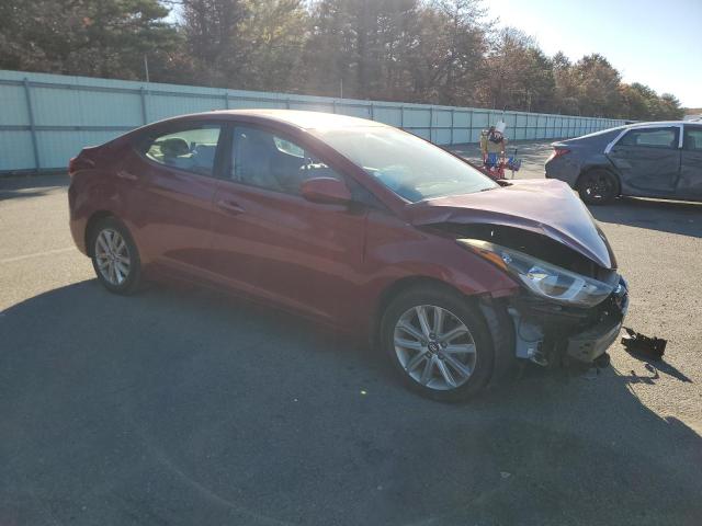 5NPDH4AE0EH546576 - 2014 HYUNDAI ELANTRA SE RED photo 4