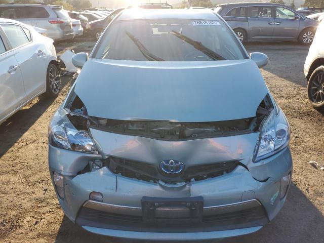 JTDKN3DP8F3072803 - 2015 TOYOTA PRIUS PLUG GREEN photo 5