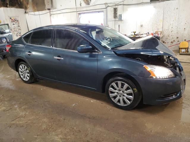 3N1AB7AP3EL622057 - 2014 NISSAN SENTRA S BLUE photo 4