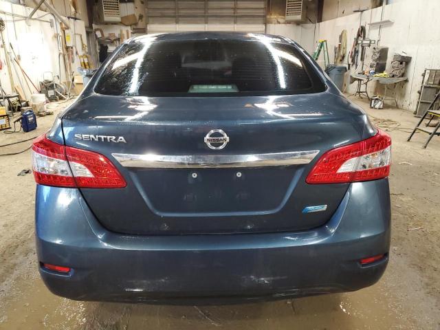 3N1AB7AP3EL622057 - 2014 NISSAN SENTRA S BLUE photo 6