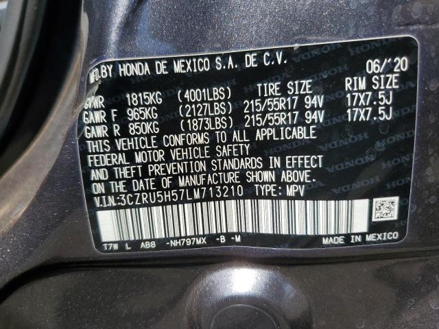 3CZRU5H57LM713210 - 2020 HONDA HR-V EX CHARCOAL photo 14