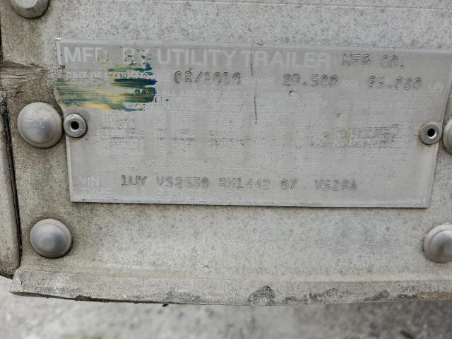 1UYVS2530BM144207 - 2011 UTILITY TRAILER 白色 照片 10