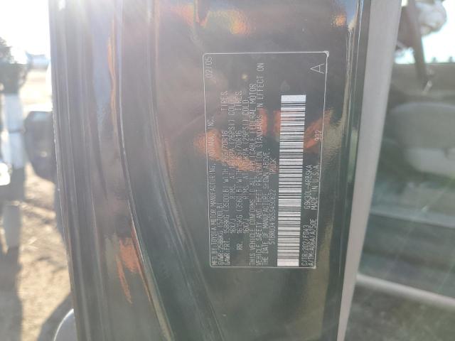 5TBRU34165S450622 - 2005 TOYOTA TUNDRA ACCESS CAB SR5 BLACK photo 12