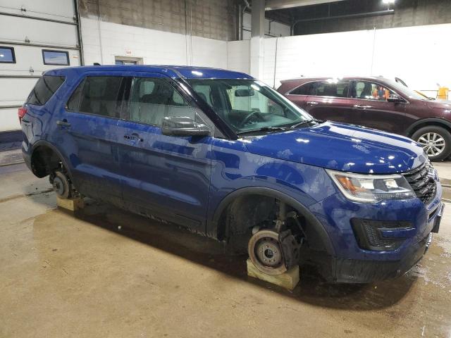 1FM5K8AR0HGC10060 - 2017 FORD EXPLORER POLICE INTERCEPTOR 蓝色 照片 4