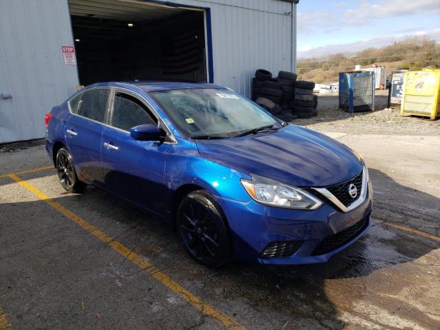 3N1AB7AP8GY327364 - 2016 NISSAN SENTRA S BLUE photo 4