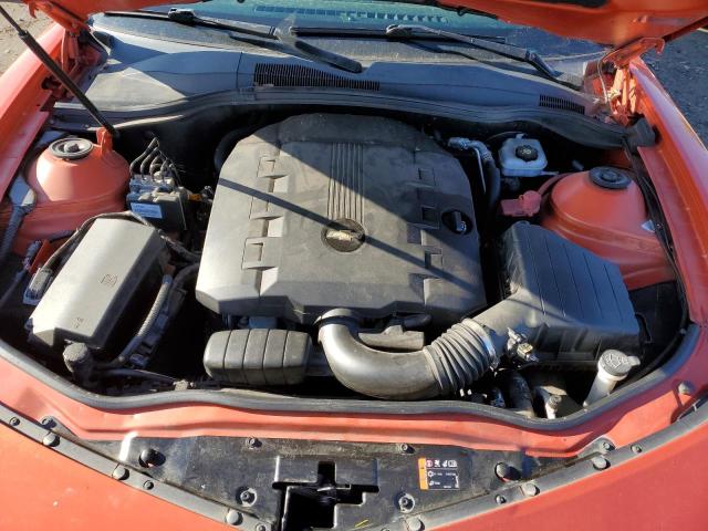 2G1FC1EV8A9168769 - 2010 CHEVROLET CAMARO LT ORANGE photo 11