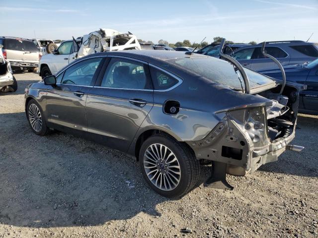 3FA6P0RU4HR343696 - 2017 FORD FUSION TITANIUM HEV GRAY photo 2