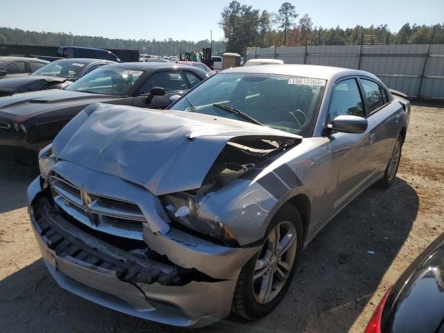 2C3CDXFG3EH354276 - 2014 DODGE CHARGER SE SILVER photo 1
