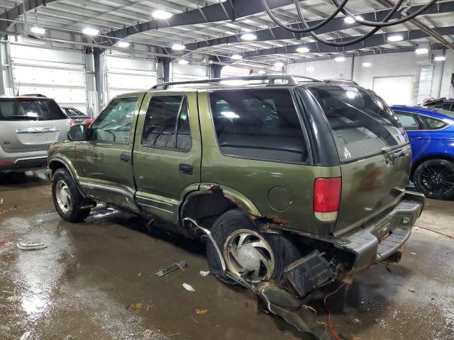 1GNDT13W11K235096 - 2001 CHEVROLET BLAZER GREEN photo 2