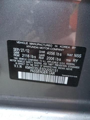 KMHD35LE5DU052151 - 2013 HYUNDAI ELANTRA GT GRAY photo 12