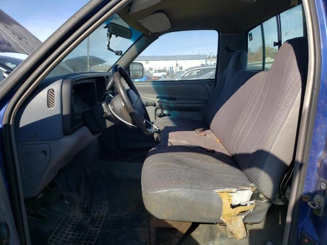 1B7HC16X3TS600492 - 1996 DODGE RAM 1500 BLUE photo 7