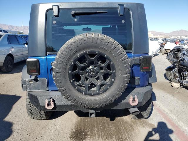 1J4FA24119L713436 - 2009 JEEP WRANGLER X BLUE photo 6