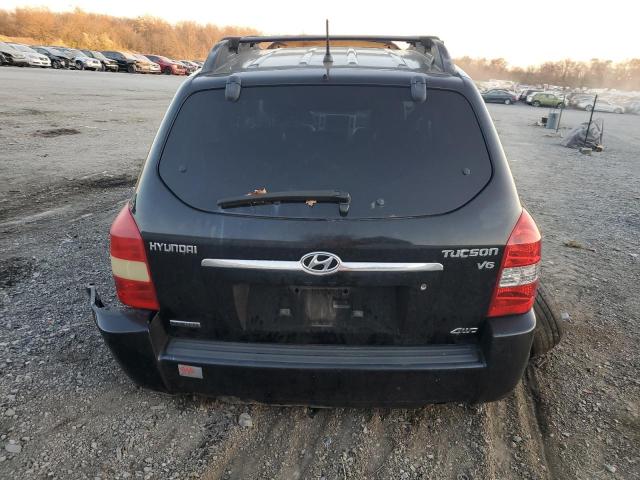 KM8JN72D86U419838 - 2006 HYUNDAI TUCSON GLS BLACK photo 6