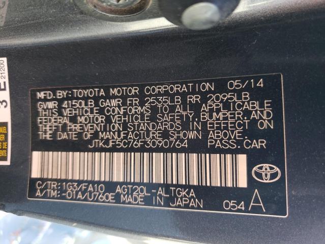 JTKJF5C76F3090764 - 2015 TOYOTA SCION TC 灰色 照片 12