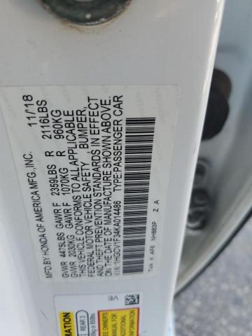 1HGCV1F34KA014486 - 2019 HONDA ACCORD SPORT WHITE photo 13