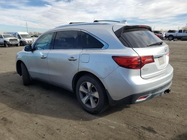 5FRYD4H22EB029155 - 2014 ACURA MDX SILVER photo 2