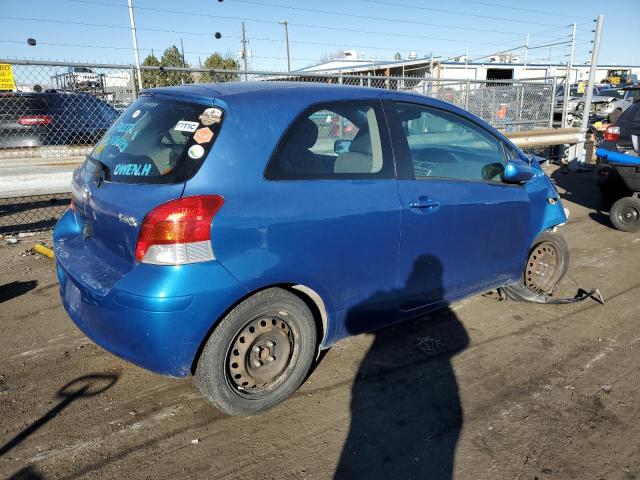 JTDJT903195226834 - 2009 TOYOTA YARIS BLUE photo 3