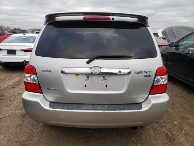 JTEEW21A970040803 - 2007 TOYOTA HIGHLANDER HYBRID SILVER photo 6