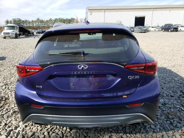 SJKCH5CRXJA044173 - 2018 INFINITI QX30 BASE BLUE photo 6