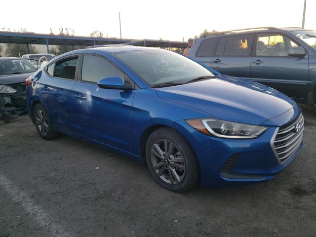 KMHD84LF6HU425854 - 2017 HYUNDAI ELANTRA SE BLUE photo 4