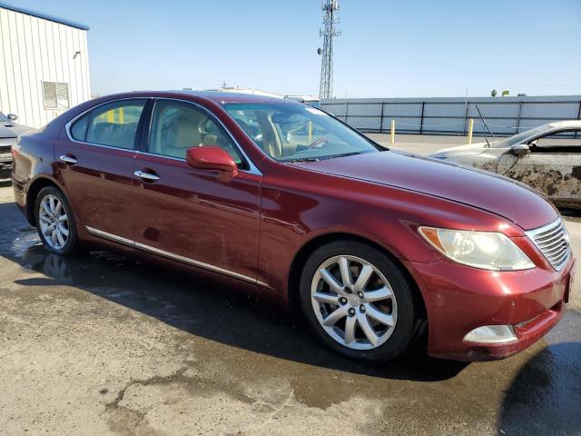 JTHBL46F075004872 - 2007 LEXUS LS 460 BURGUNDY photo 4