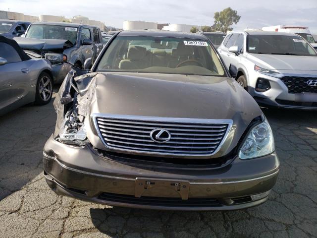 JTHBN36F565037854 - 2006 LEXUS LS 430 GRAY photo 5