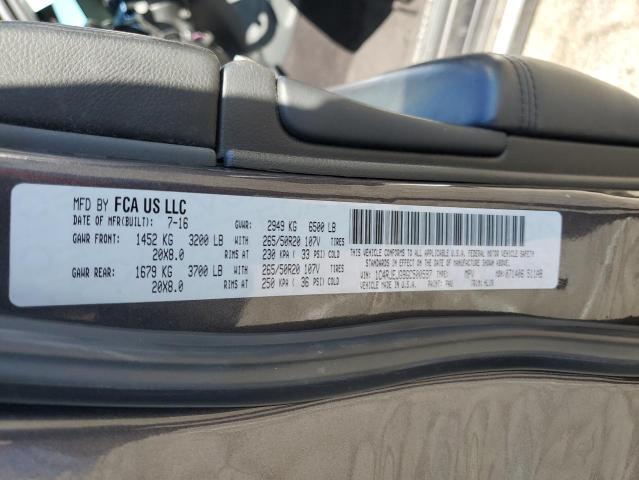 1C4RJEJG9GC500597 - 2016 JEEP GRAND CHER SUMMIT შავი ფოტო 13