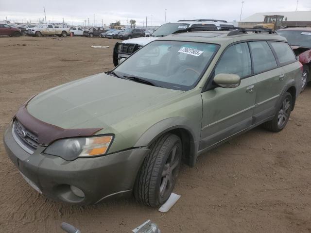 4S4BP86C554313416 - 2005 SUBARU LEGACY OUTBACK H6 R LL BEAN GREEN photo 1