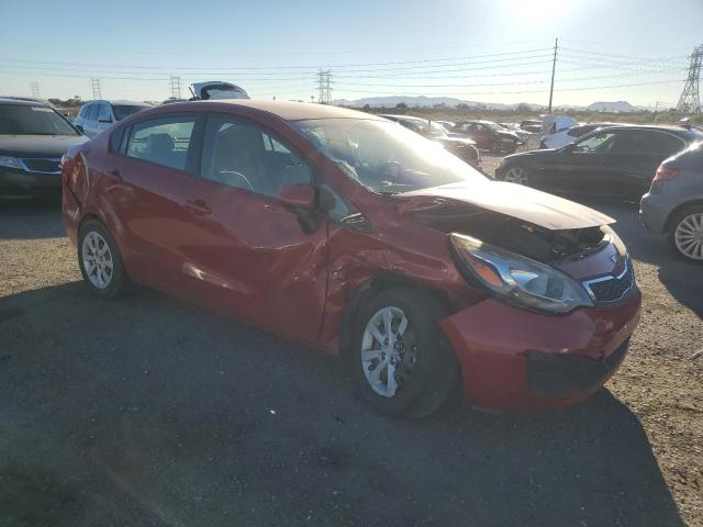 KNADN4A39D6139059 - 2013 KIA RIO EX RED photo 4