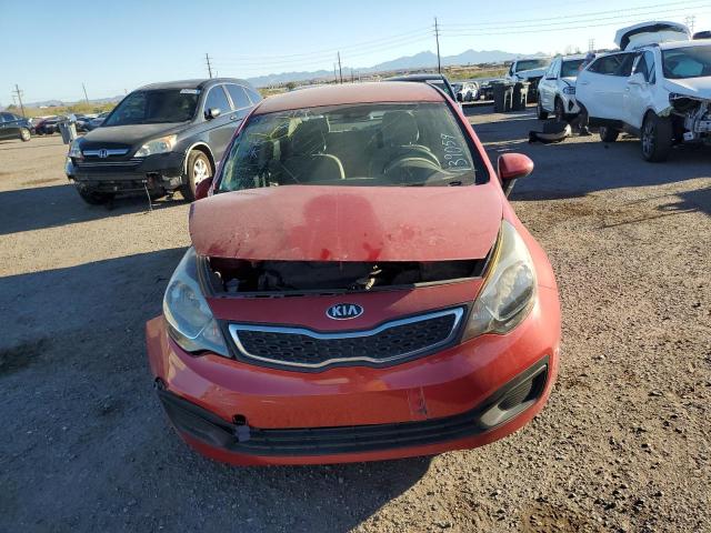 KNADN4A39D6139059 - 2013 KIA RIO EX RED photo 5