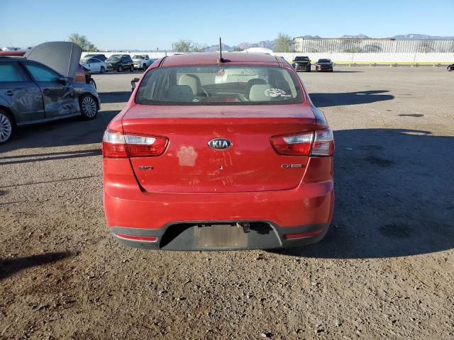 KNADN4A39D6139059 - 2013 KIA RIO EX RED photo 6