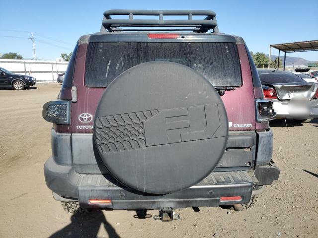 JTEBU11F670031510 - 2007 TOYOTA FJ CRUISER BURGUNDY photo 6