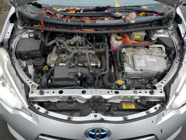 JTDKDTB32E1563428 - 2014 TOYOTA PRIUS C SILVER photo 11