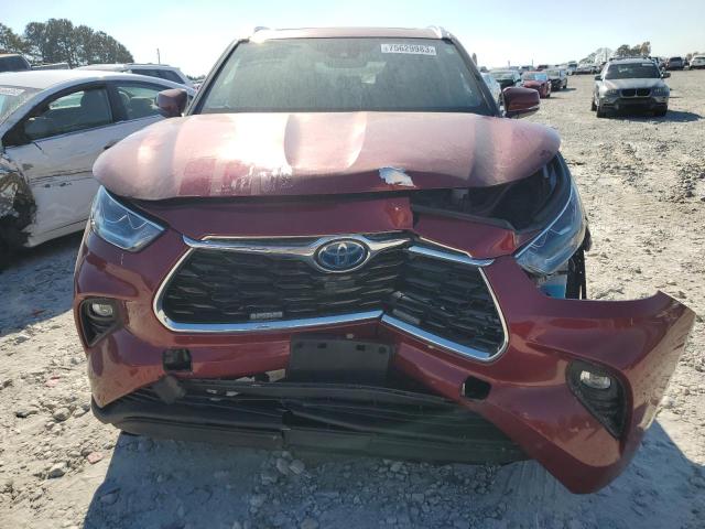 5TDDBRCH2LS012525 - 2020 TOYOTA HIGHLANDER HYBRID LIMITED BURGUNDY photo 5