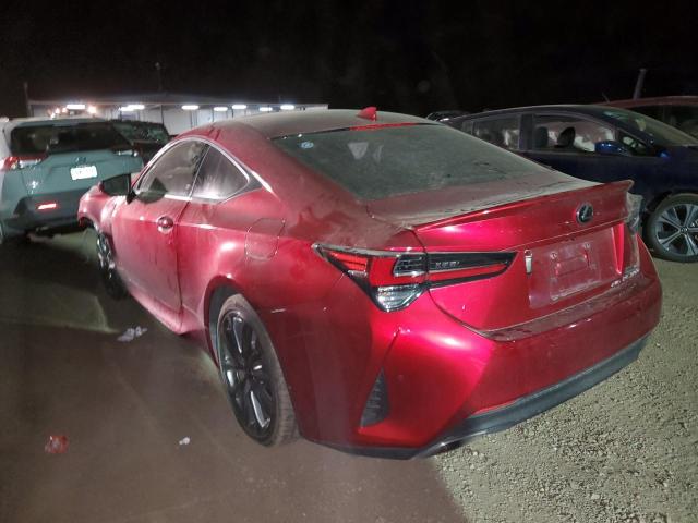 JTHG85EC8N5006595 - 2022 LEXUS RC 300 BASE RED photo 2