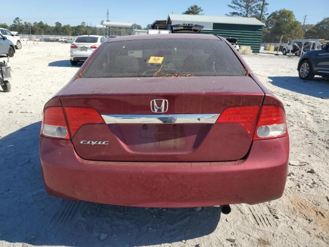 2HGFA1F59AH543751 - 2010 HONDA CIVIC LX MAROON photo 6