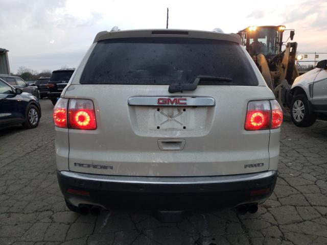 1GKEV33D39J133385 - 2009 GMC ACADIA SLT-2 WHITE photo 6