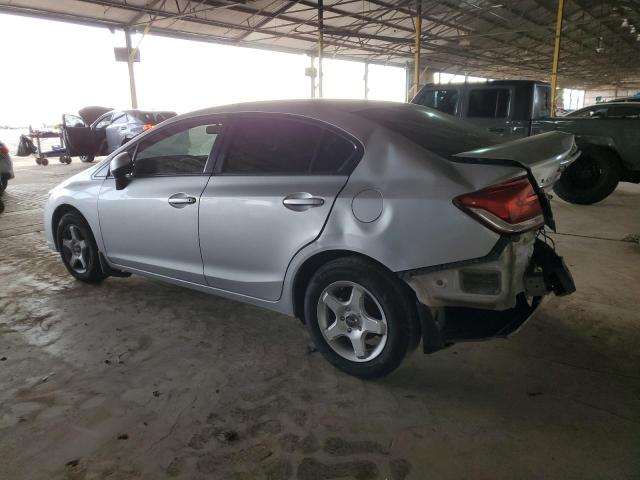 2HGFB2F50DH566276 - 2013 HONDA CIVIC LX SILVER photo 2