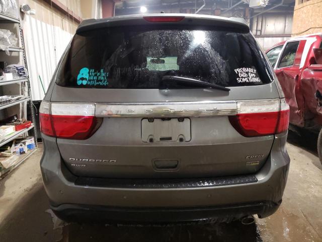 1D4RE4GG2BC693032 - 2011 DODGE DURANGO CREW GRAY photo 6