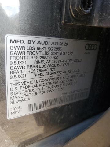 WA1VXAF76LD013385 - 2020 AUDI Q7 PRESTIGE 灰色 照片 13