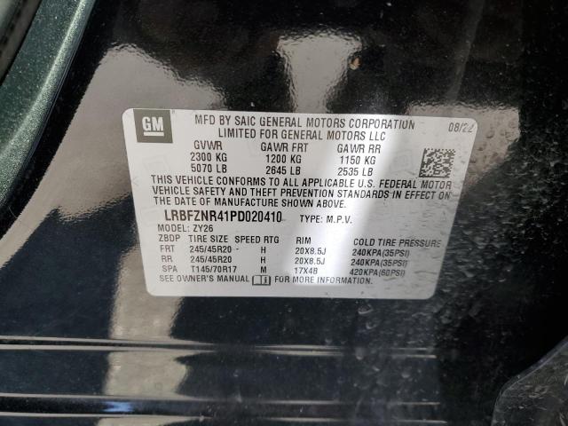 LRBFZNR41PD020410 - 2023 BUICK ENVISION ESSENCE შავი ფოტო 13