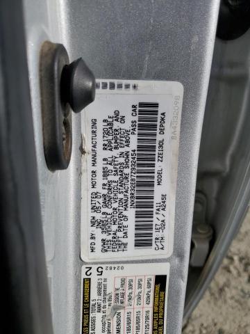 1NXBR32E87Z932454 - 2007 TOYOTA COROLLA CE SILVER photo 12