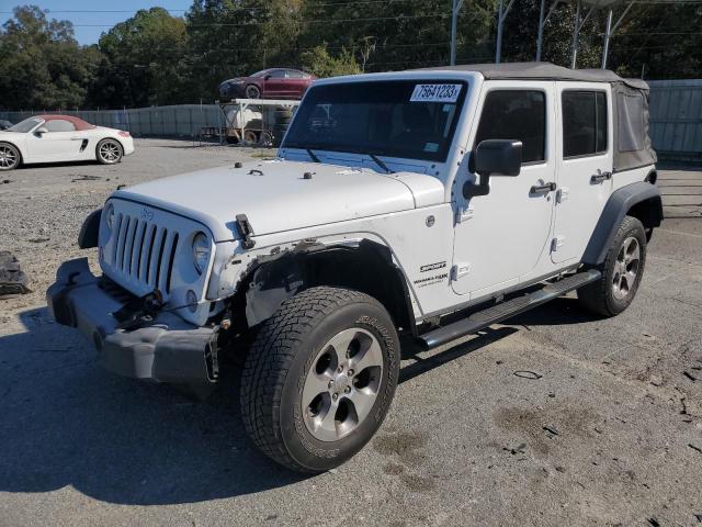 1C4BJWDG5JL849279 - 2018 JEEP WRANGLER U SPORT WHITE photo 1